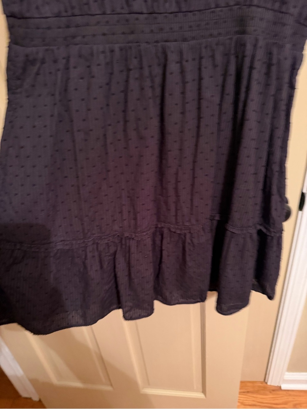 LC Lauren Conrad Black Ruffle V-Neck Mini Dress - Picture 7 of 7